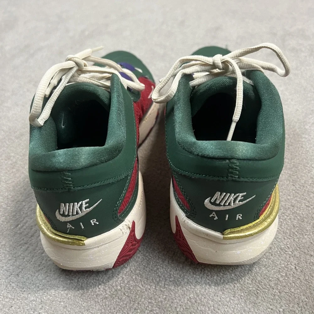 Nike Giannis Immortality 3 Basketball Shoes Womens 8 Green Red Gold DZ2944-600